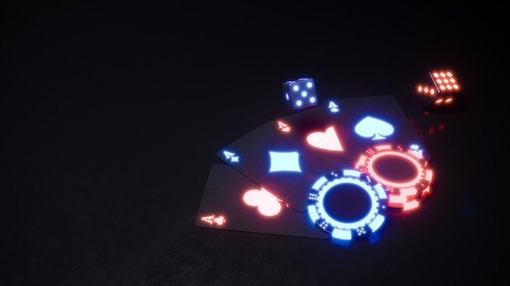 Ilustrasi permainan sport dan casino online di perangkat mobile dan desktop